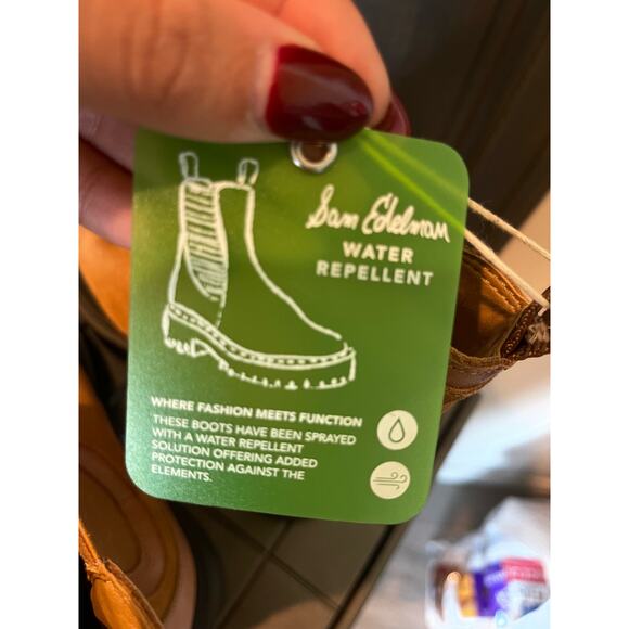 Sam Edelman Womens Lulia Chelsea Boot 8 Camel/New Whiskey - Picture 10 of 11